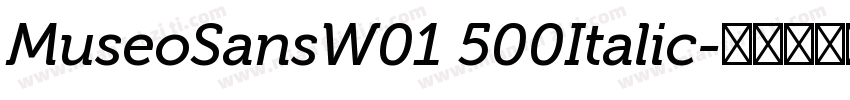 MuseoSansW01 500Italic字体转换
